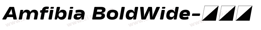 Amfibia BoldWide字体转换